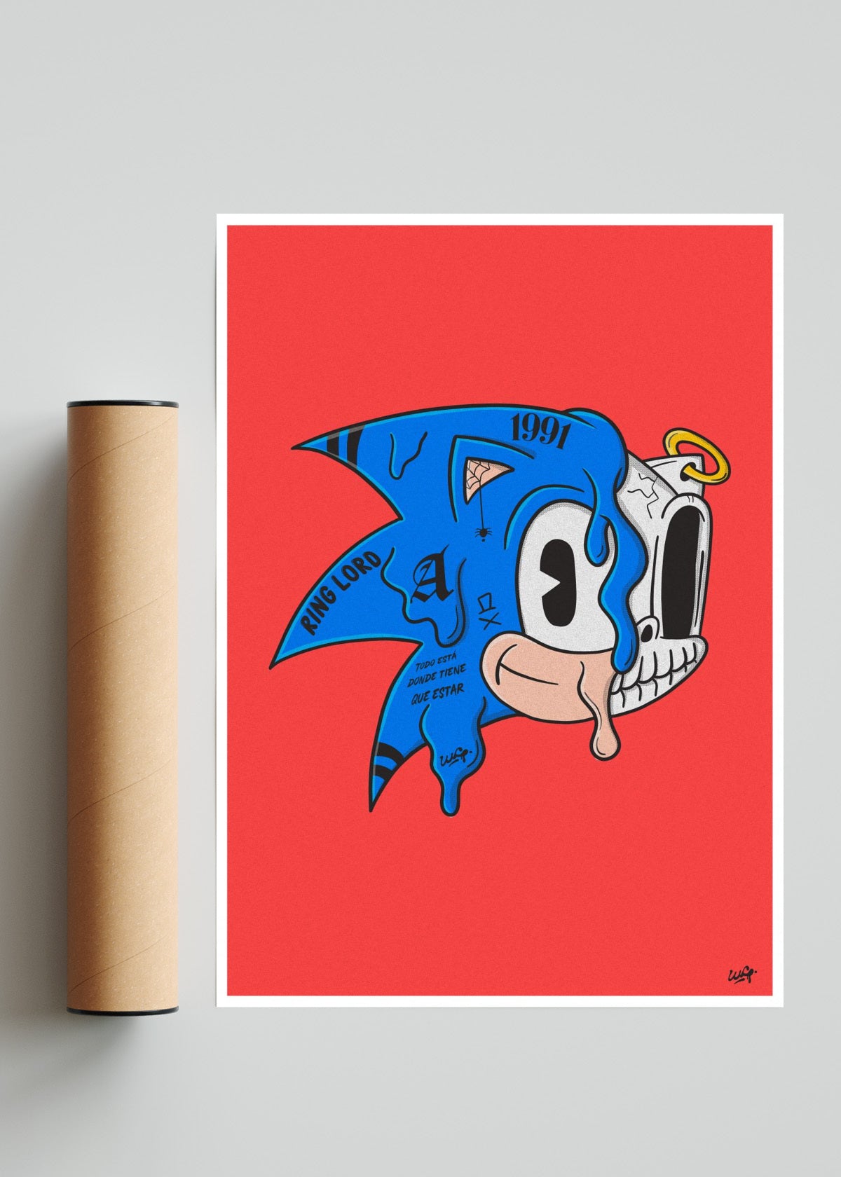 ERIZO CHORREANTE - Retrato solo print