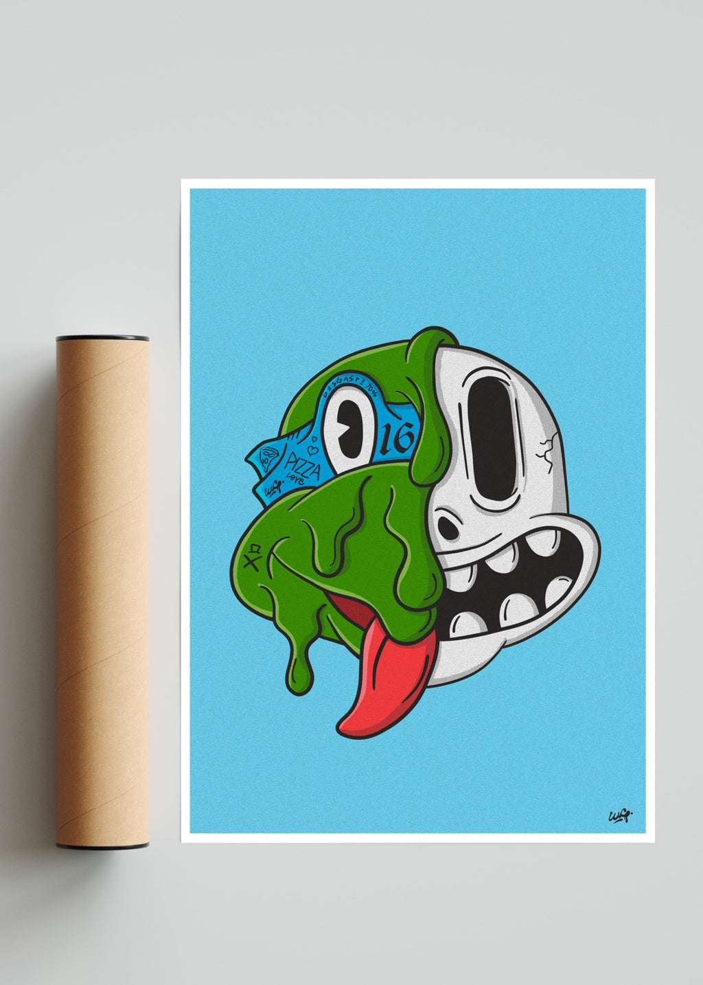 TORTUGA CHORREANTE - Retrato solo print
