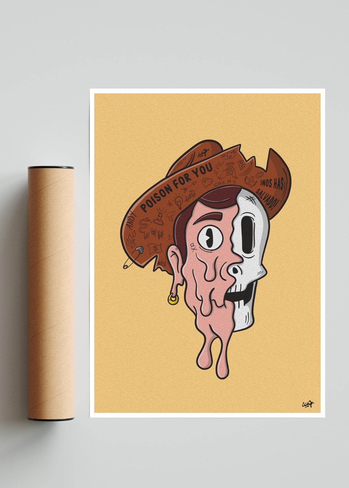 VAQUERO CHORREANTE - Retrato solo print