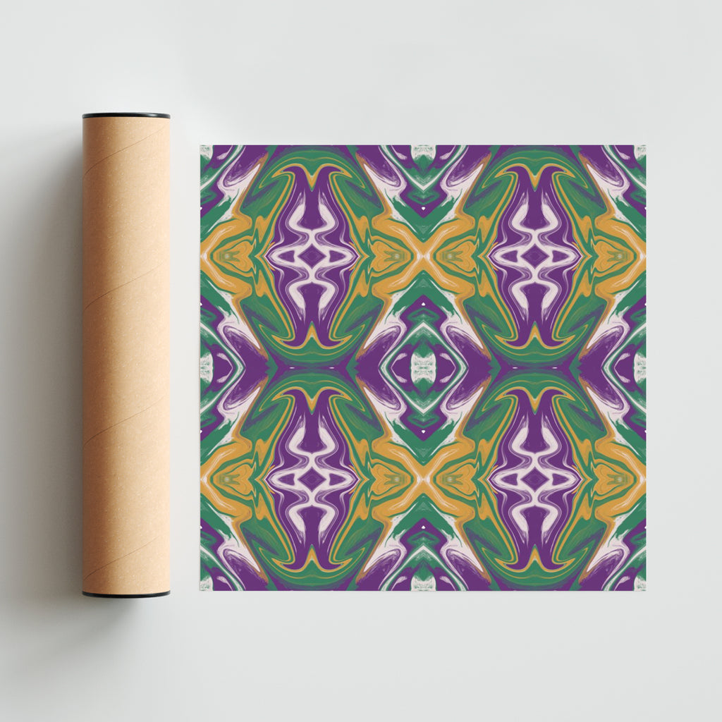 Psicodelia Rorschach - Cuadrado solo print