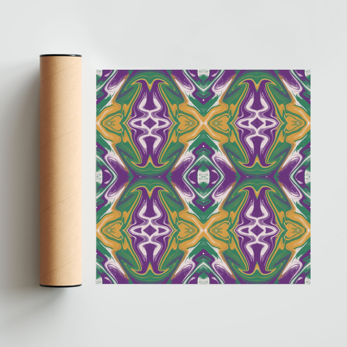 Psicodelia Rorschach - Cuadrado solo print