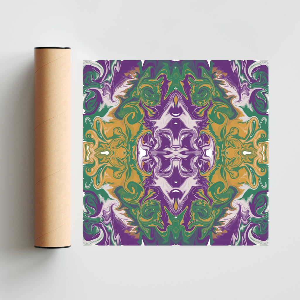 Psicodelia Rorschach II - Cuadrado solo print