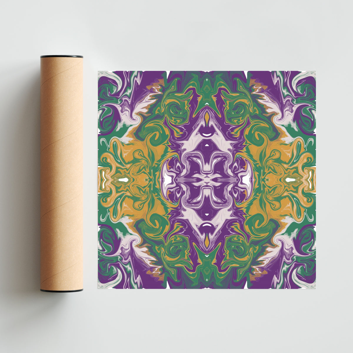 Psicodelia Rorschach II - Cuadrado solo print
