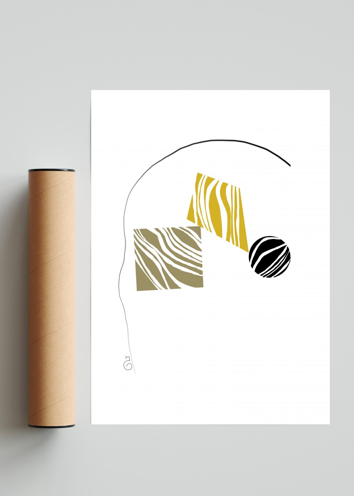Abstractos geométricos - Retrato solo print