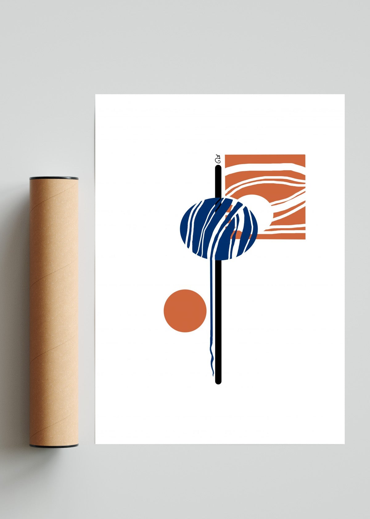 Abstracto geometrico 4 - Retrato solo print