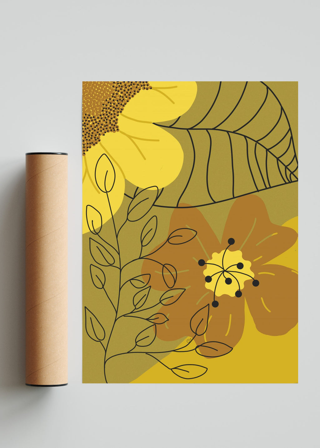 Floral - Retrato solo print