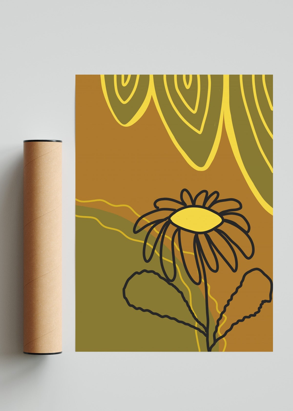 Floral2 - Retrato solo print