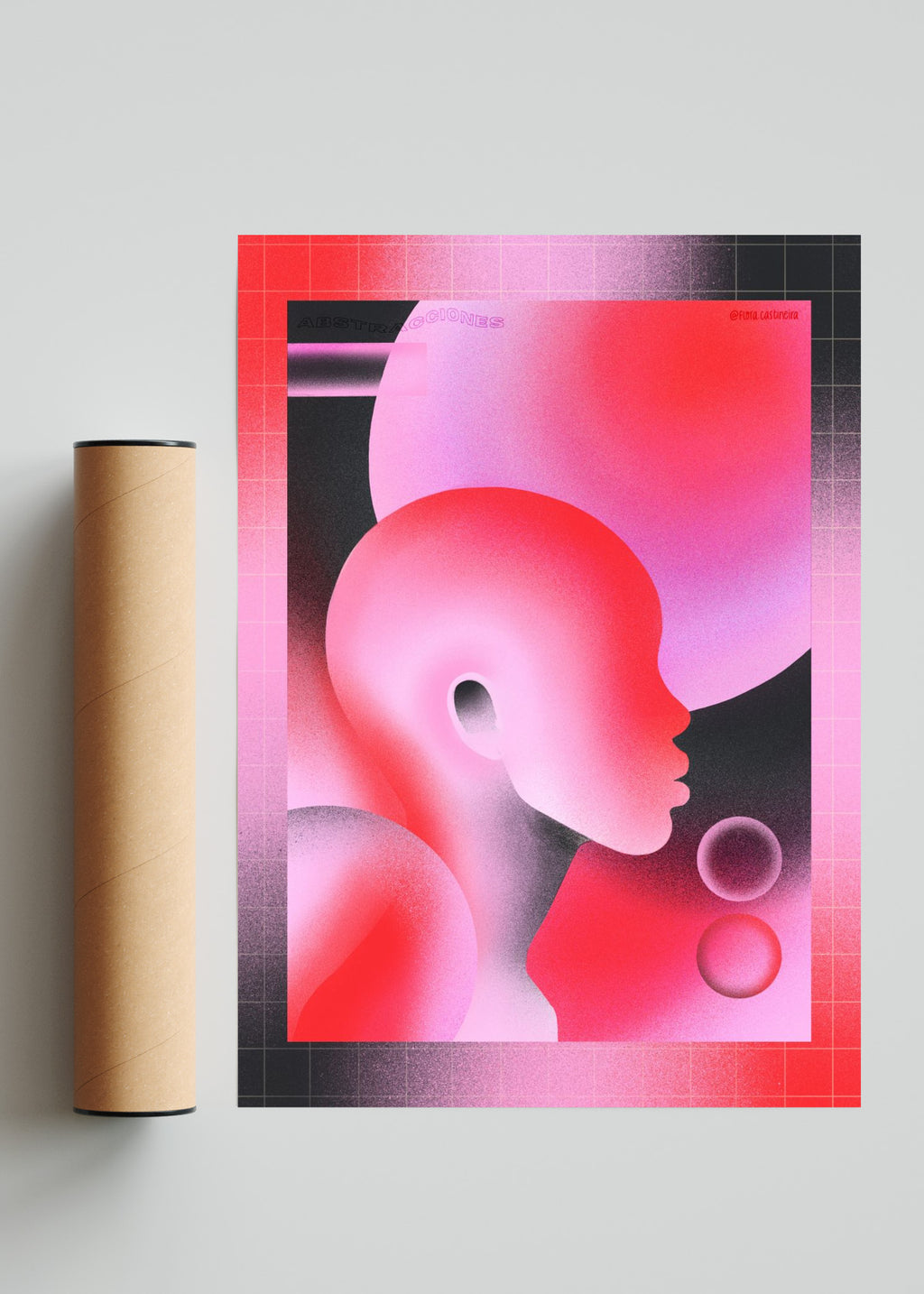 Abstracciones profile - Retrato solo print