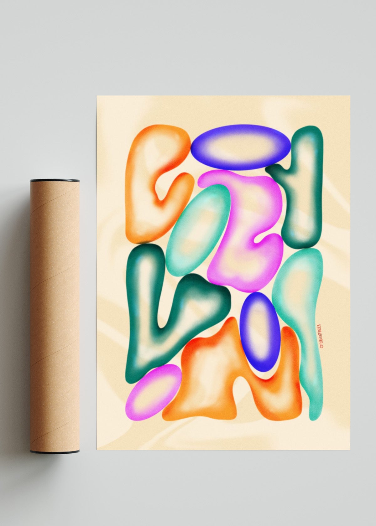Melting - Retrato solo print