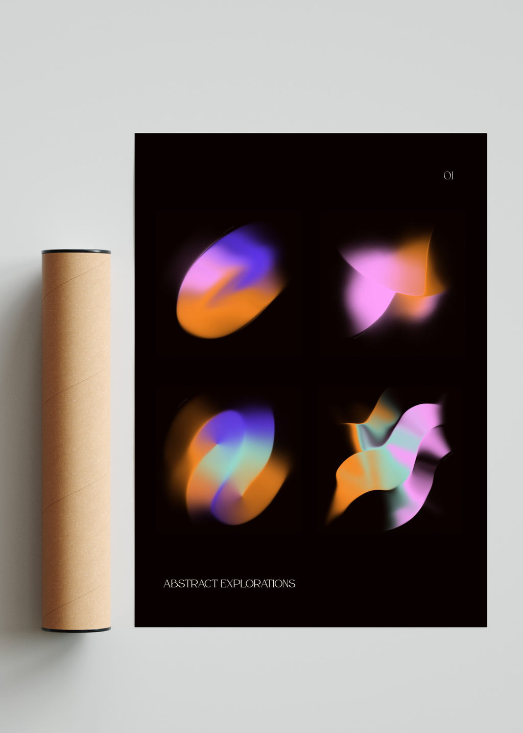 Abstract explorations collage - Retrato solo print