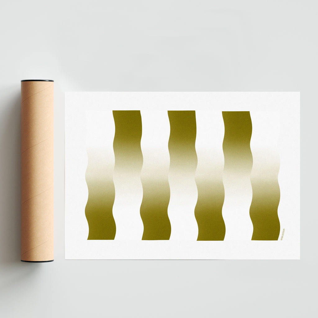 Opposites - gold - Paisaje Solo print