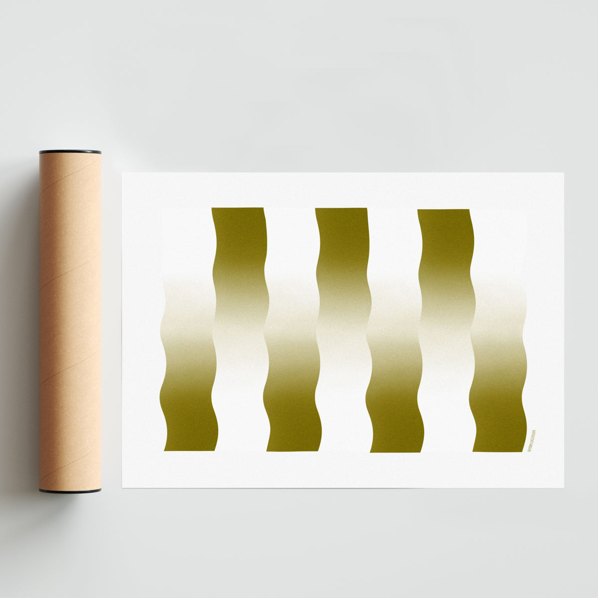 Opposites - gold - Paisaje Solo print