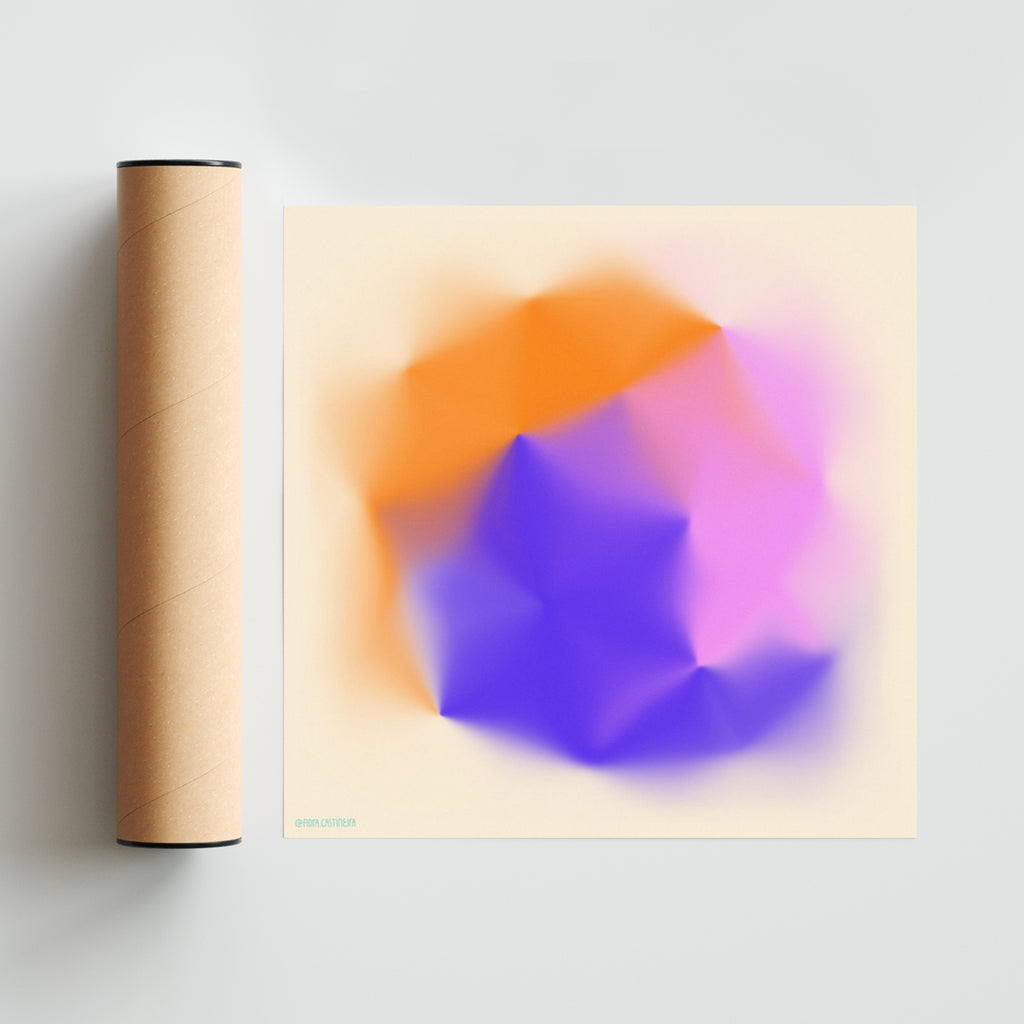 Abstract explorations 04 - Cuadrado solo print