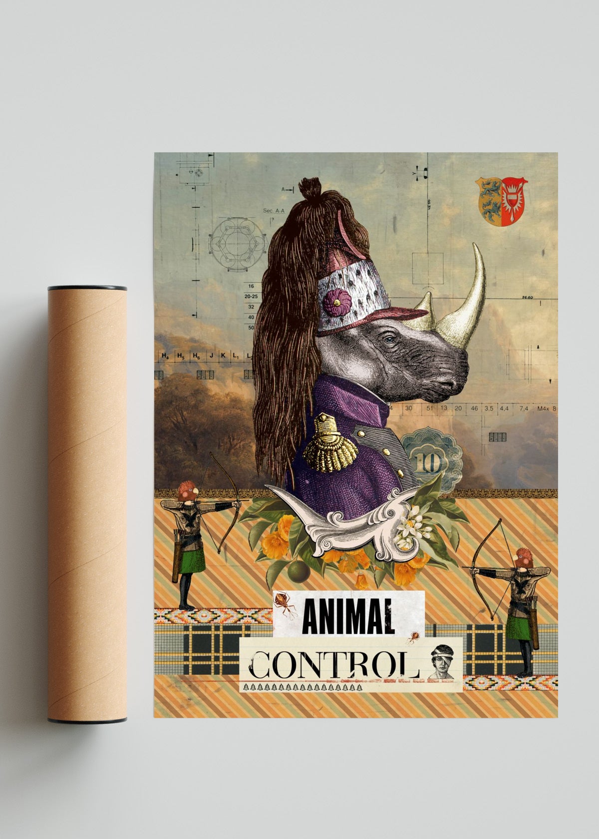 Animal Control II - Retrato solo print