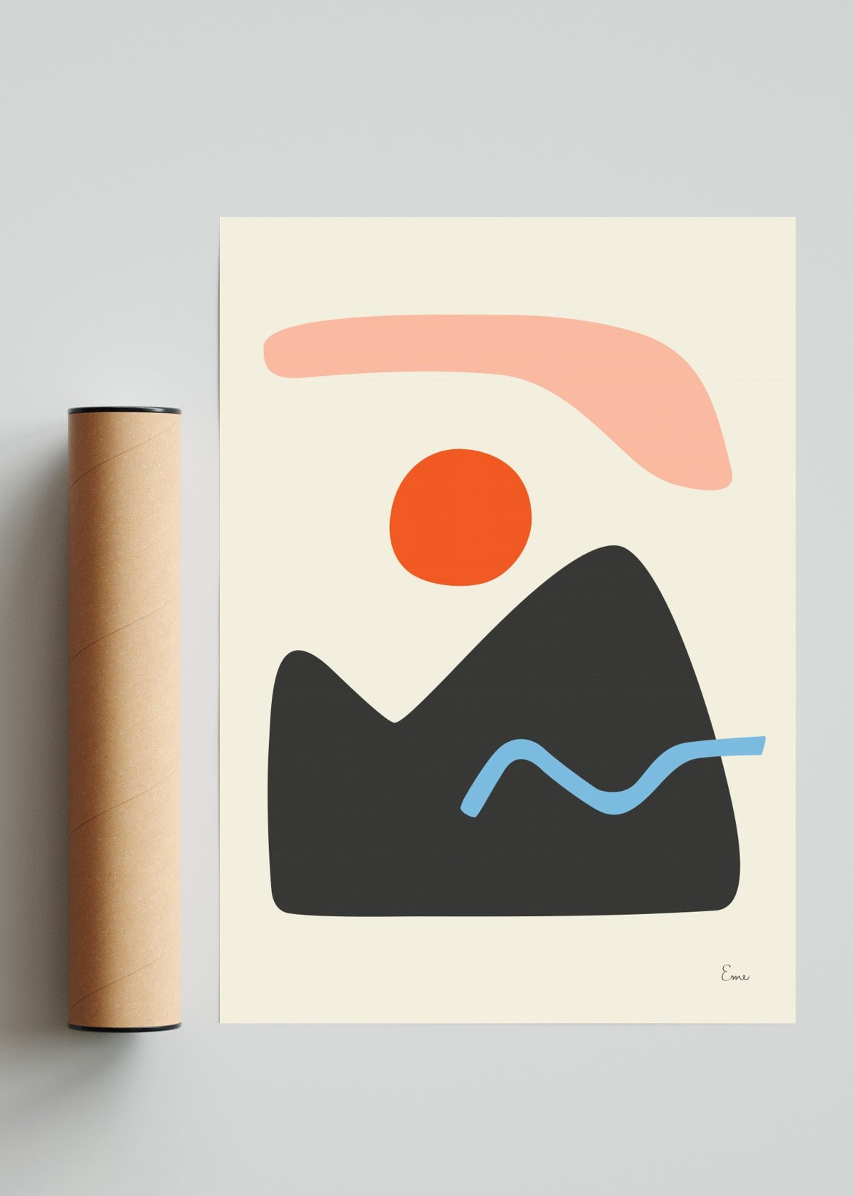 Atardecer en el Cerro - Retrato solo print