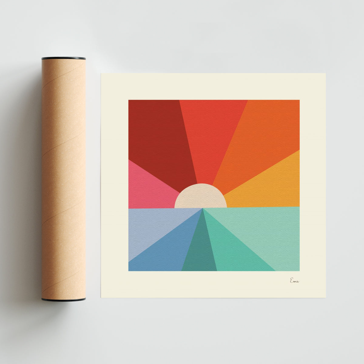 Prisma de Luna - Cuadrado solo print