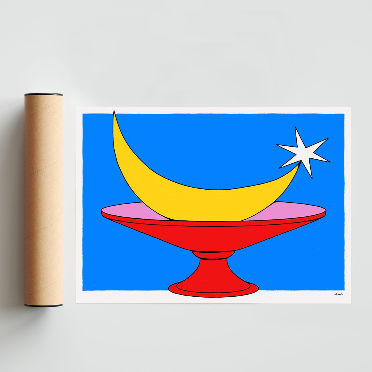 Luna - Paisaje Solo print