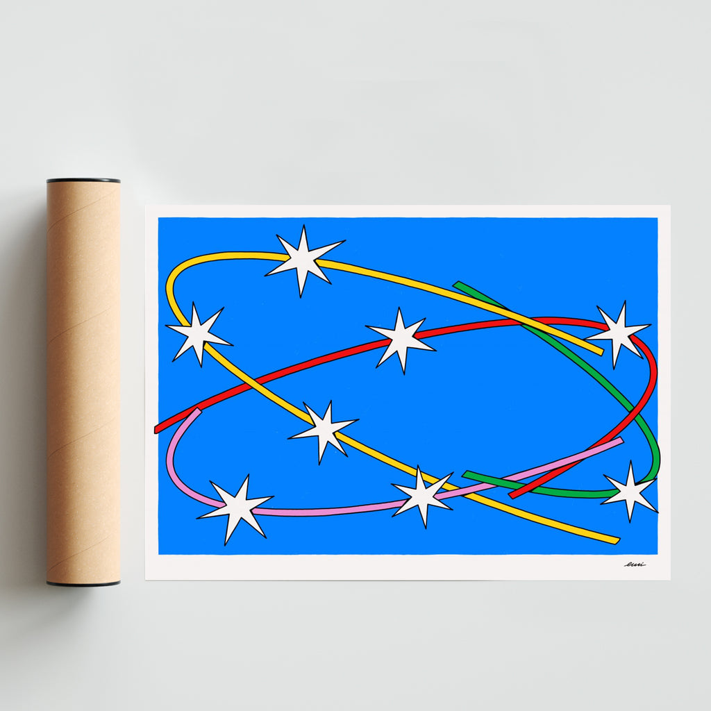 Órbitas - Paisaje Solo print