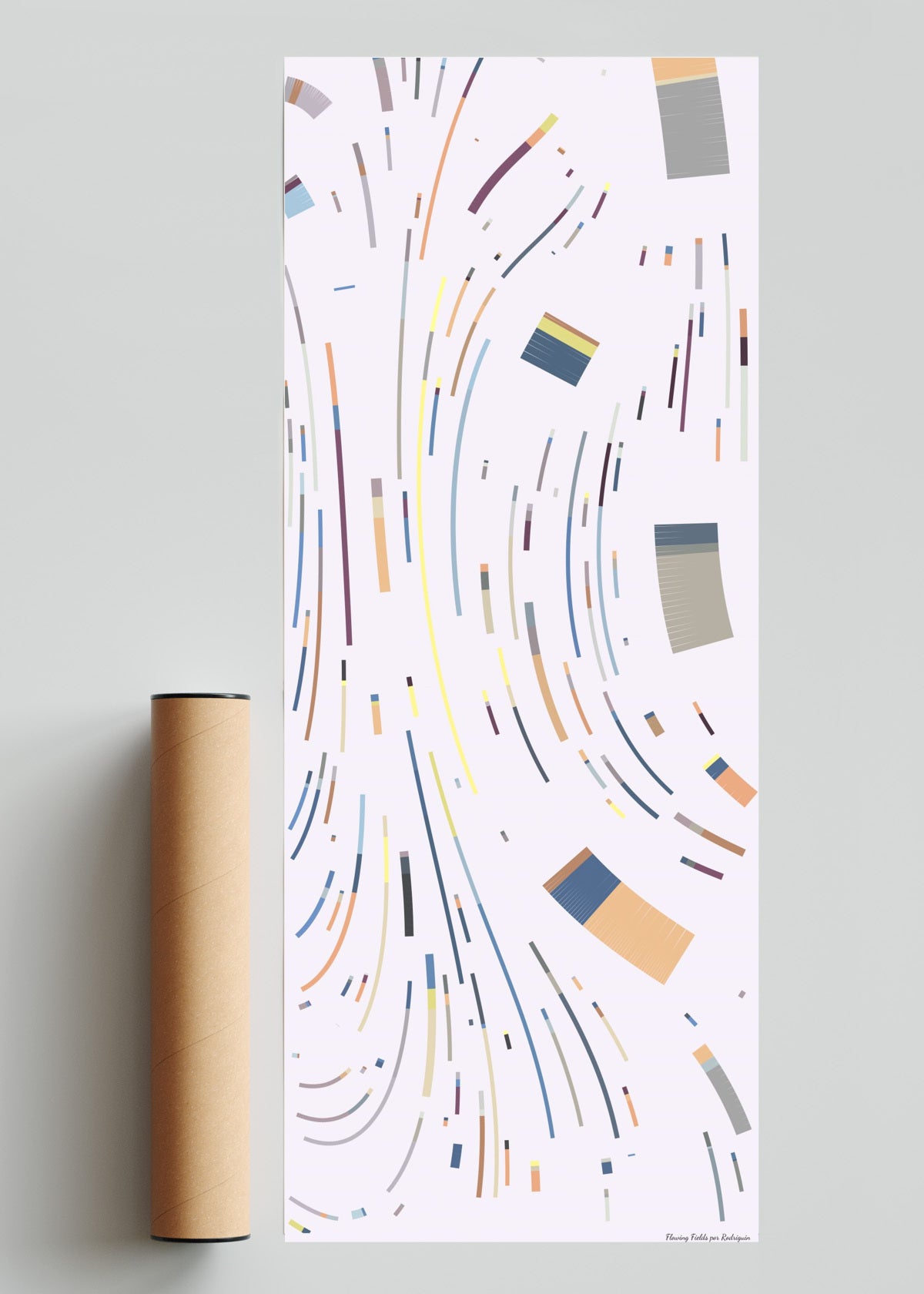 Flowing Fields #3 - PanoV solo print