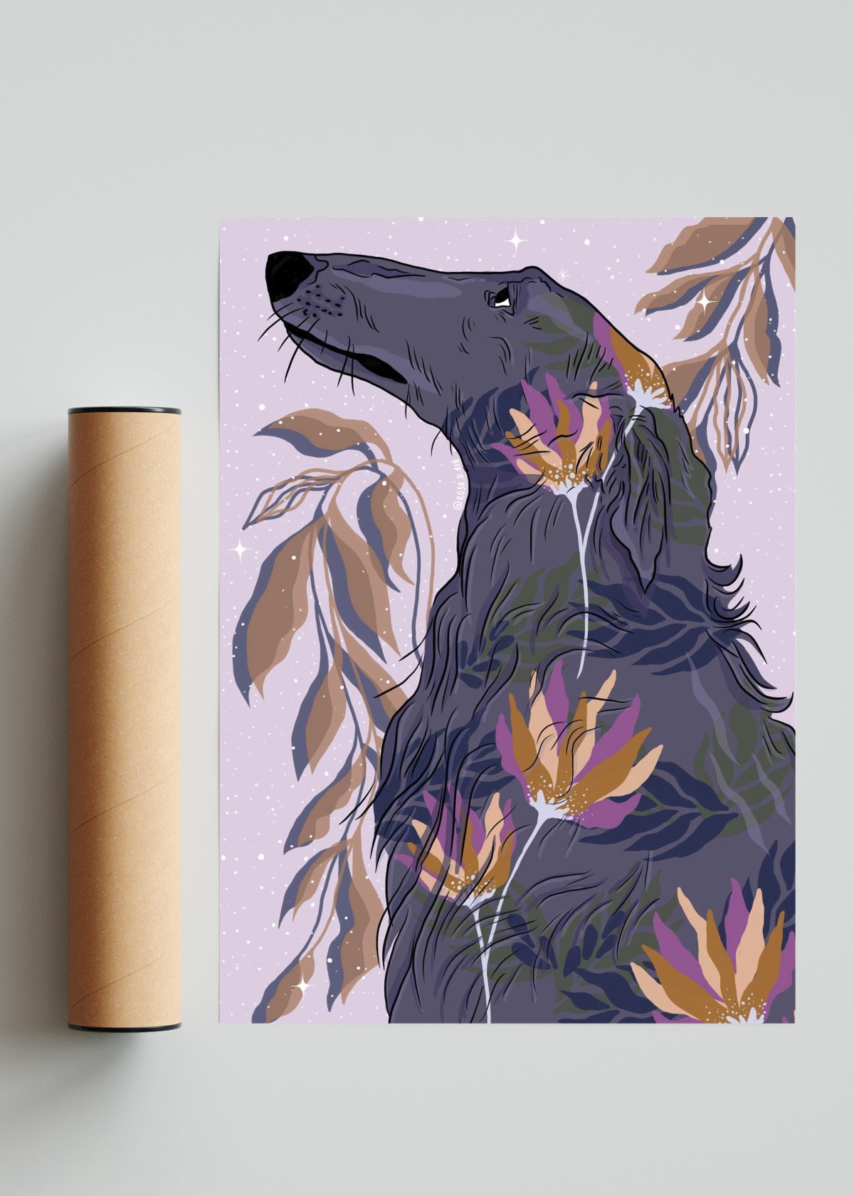Galgos Mágicos - Retrato solo print