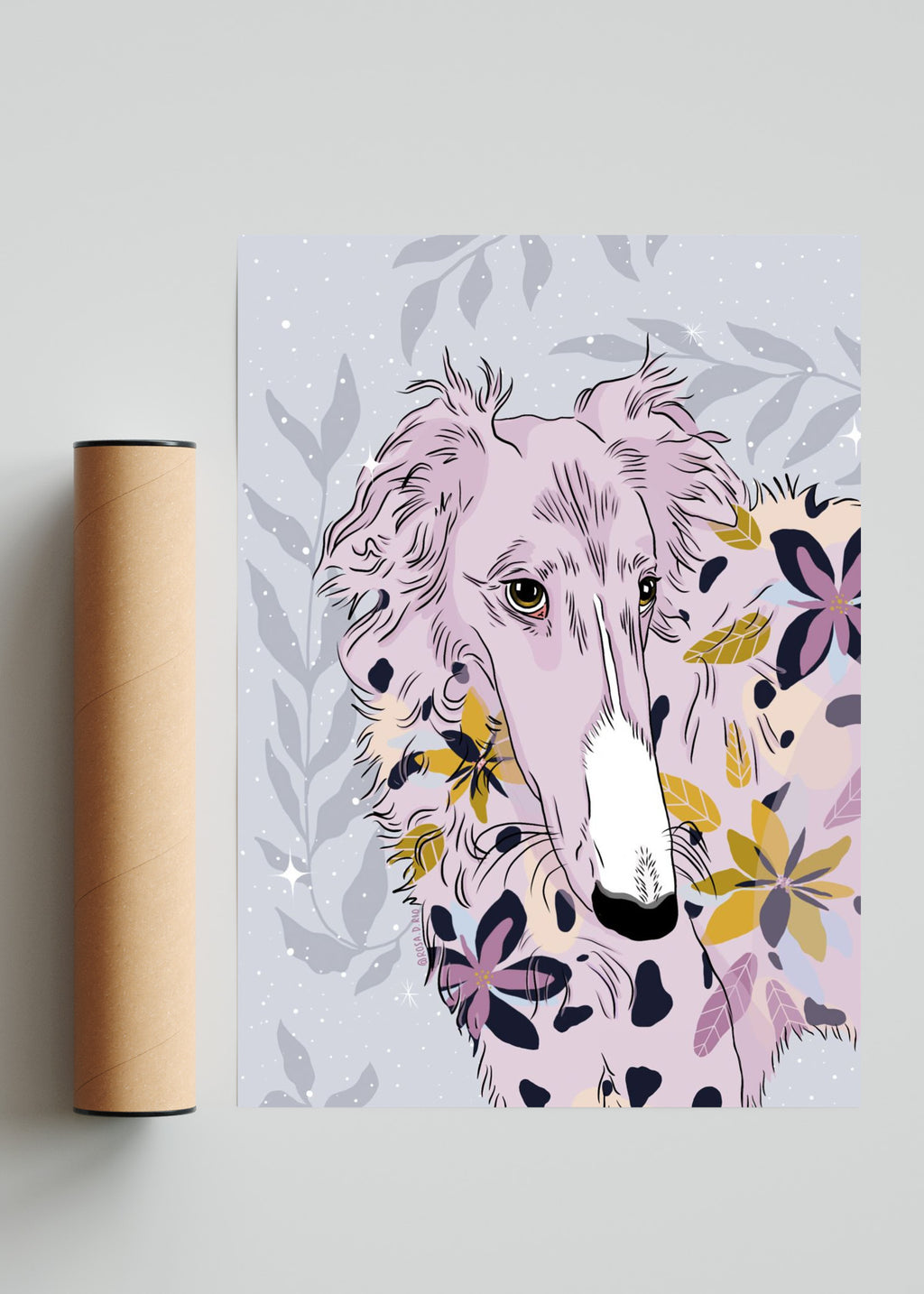 Galgos Mágicos - Retrato solo print