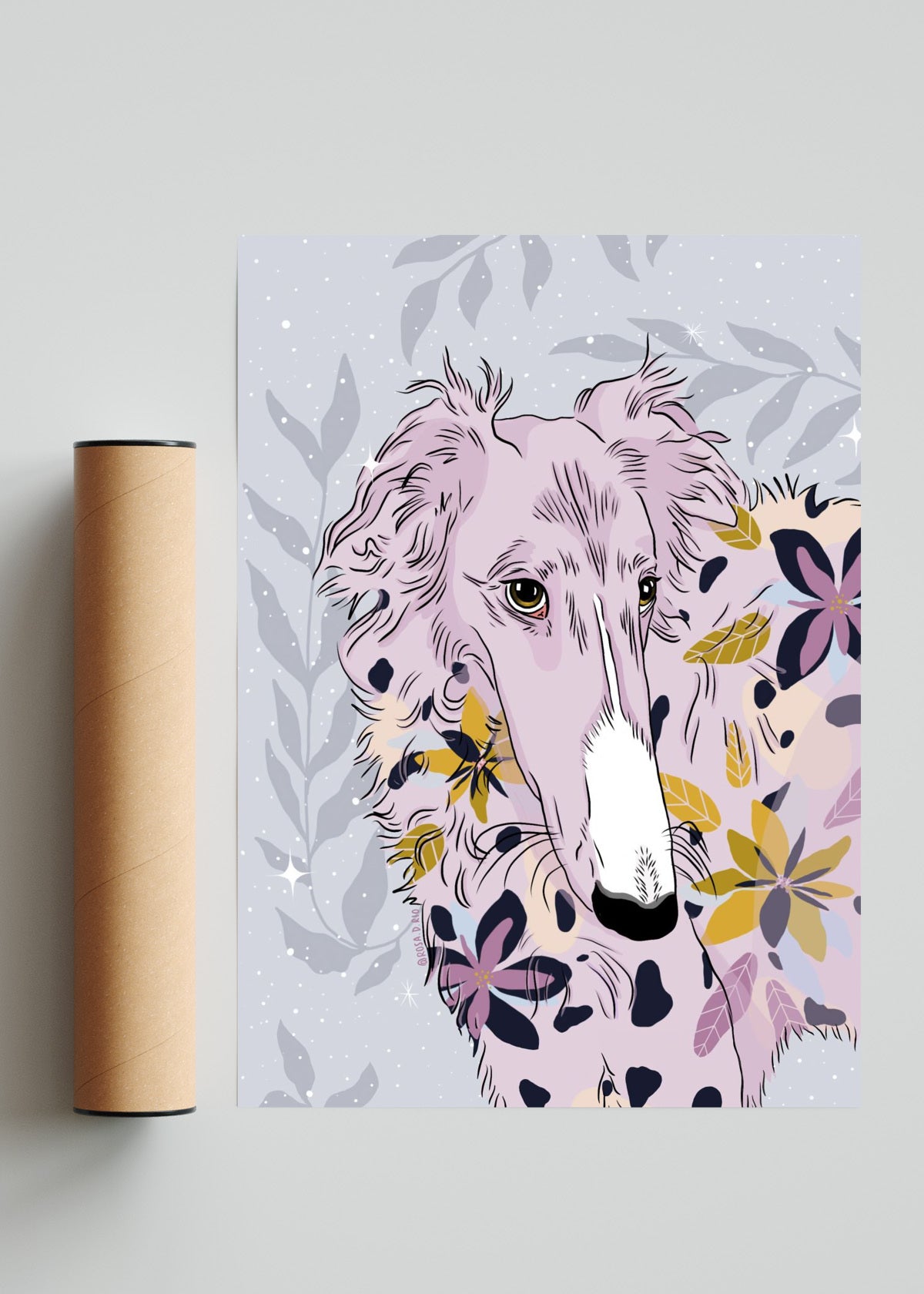 Galgos Mágicos - Retrato solo print