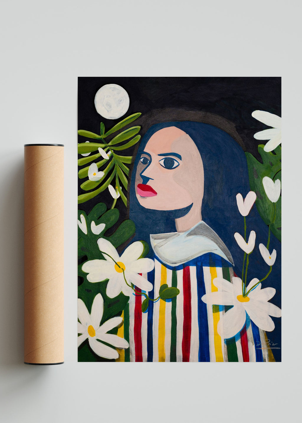 Luna llena. - Retrato solo print