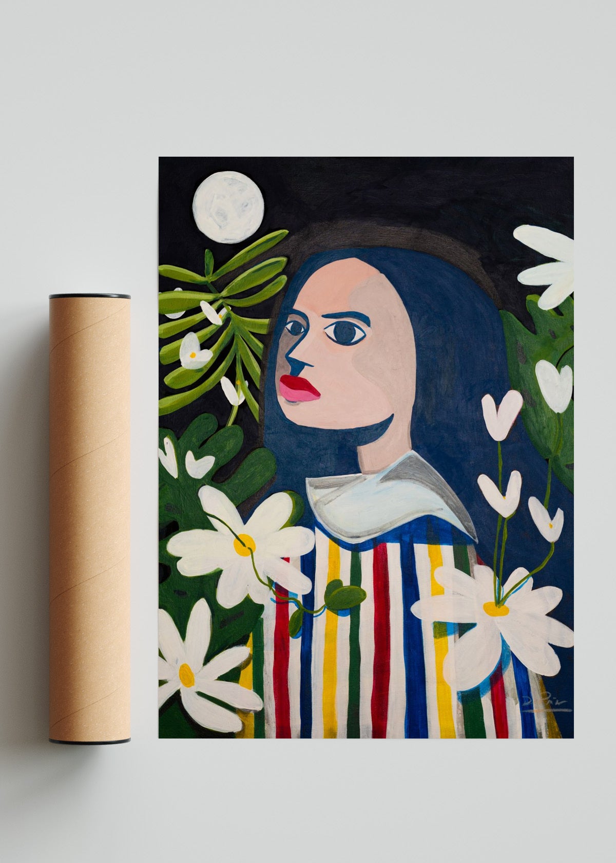 Luna llena. - Retrato solo print