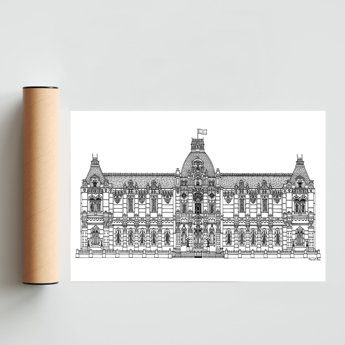Palacio de Aguas Corrientes - FotoH solo print
