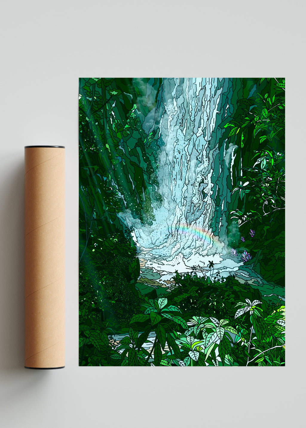 Salto Escondido - Retrato solo print