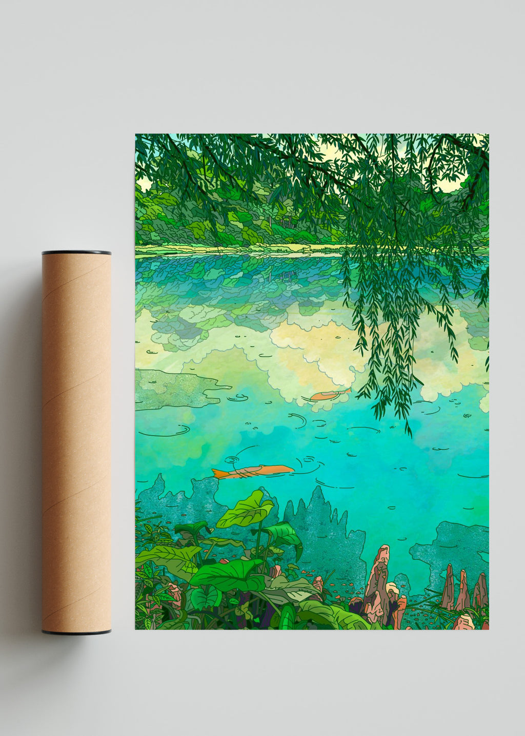 Lago Sanjavier - Retrato solo print