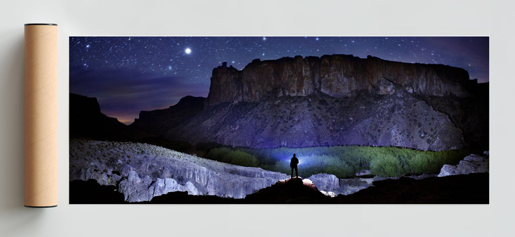 Cañadón Rio Pinturas - Cueva de las Manos - Patagnoia -  Santa Cruz - Pano H Solo print