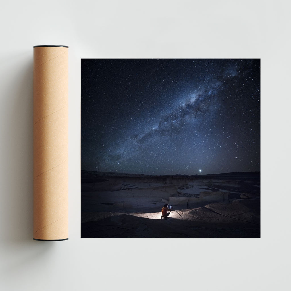 Vía Láctea - Cuadrado solo print