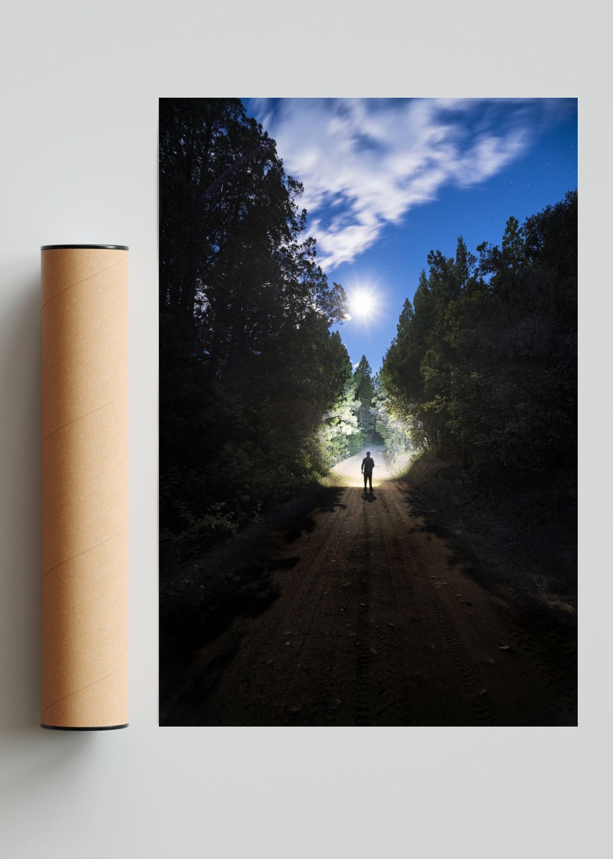 Camino de luna - FotoV Solo print