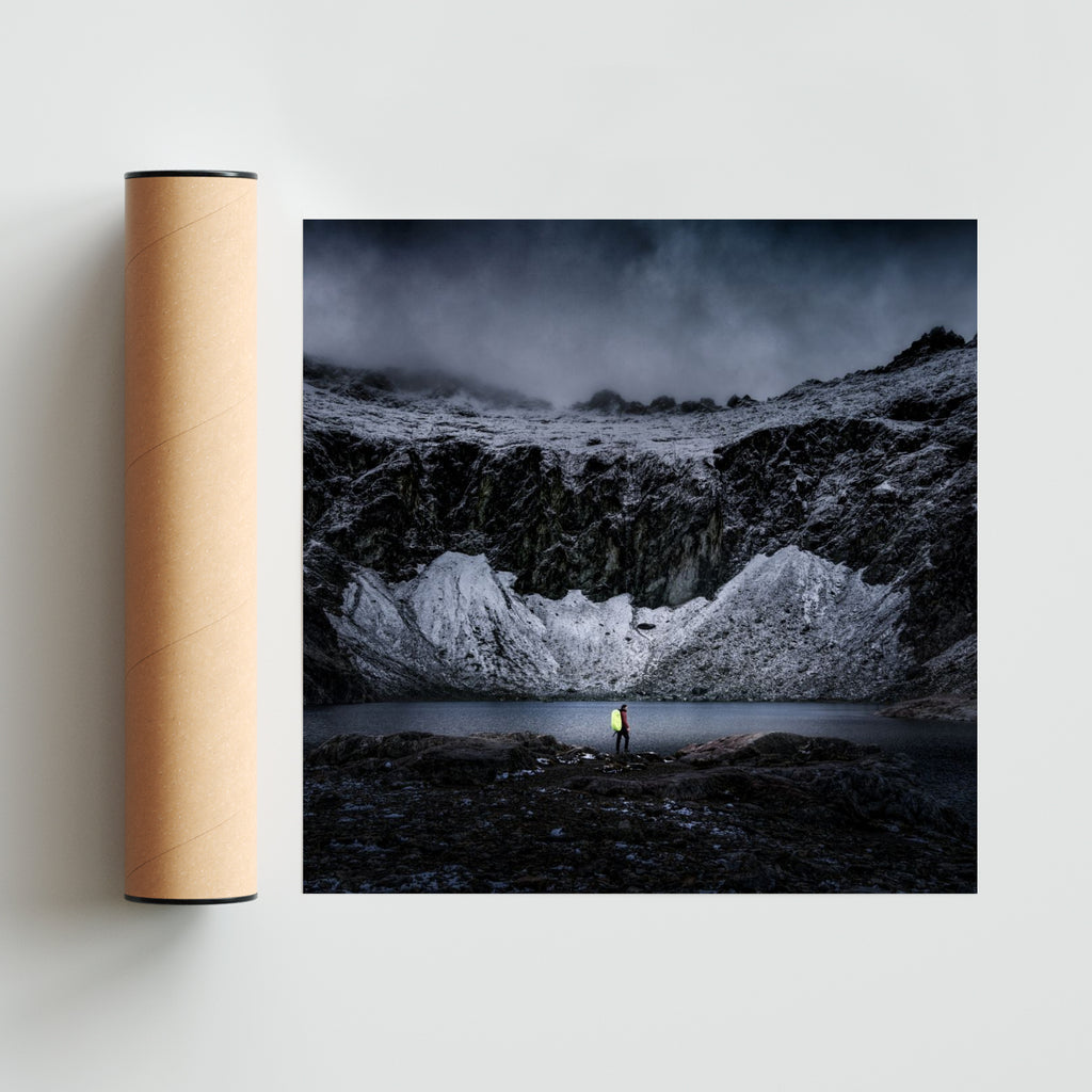 “Lo que buscas te está buscando a ti.”  Rumi - Cuadrado solo print