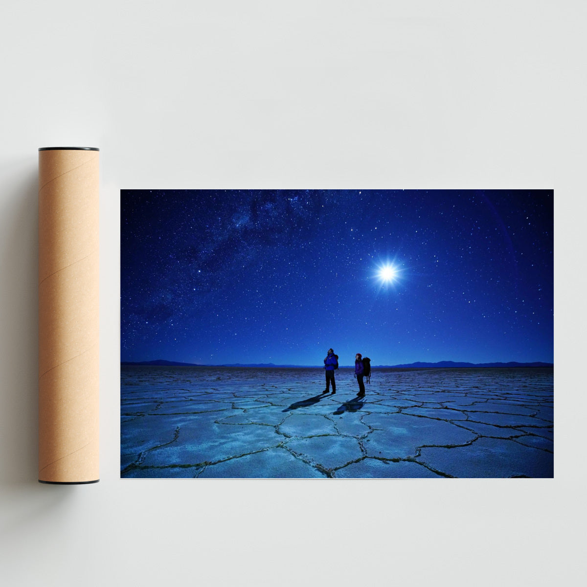 Puesta de Luna en el salar - FotoH solo print