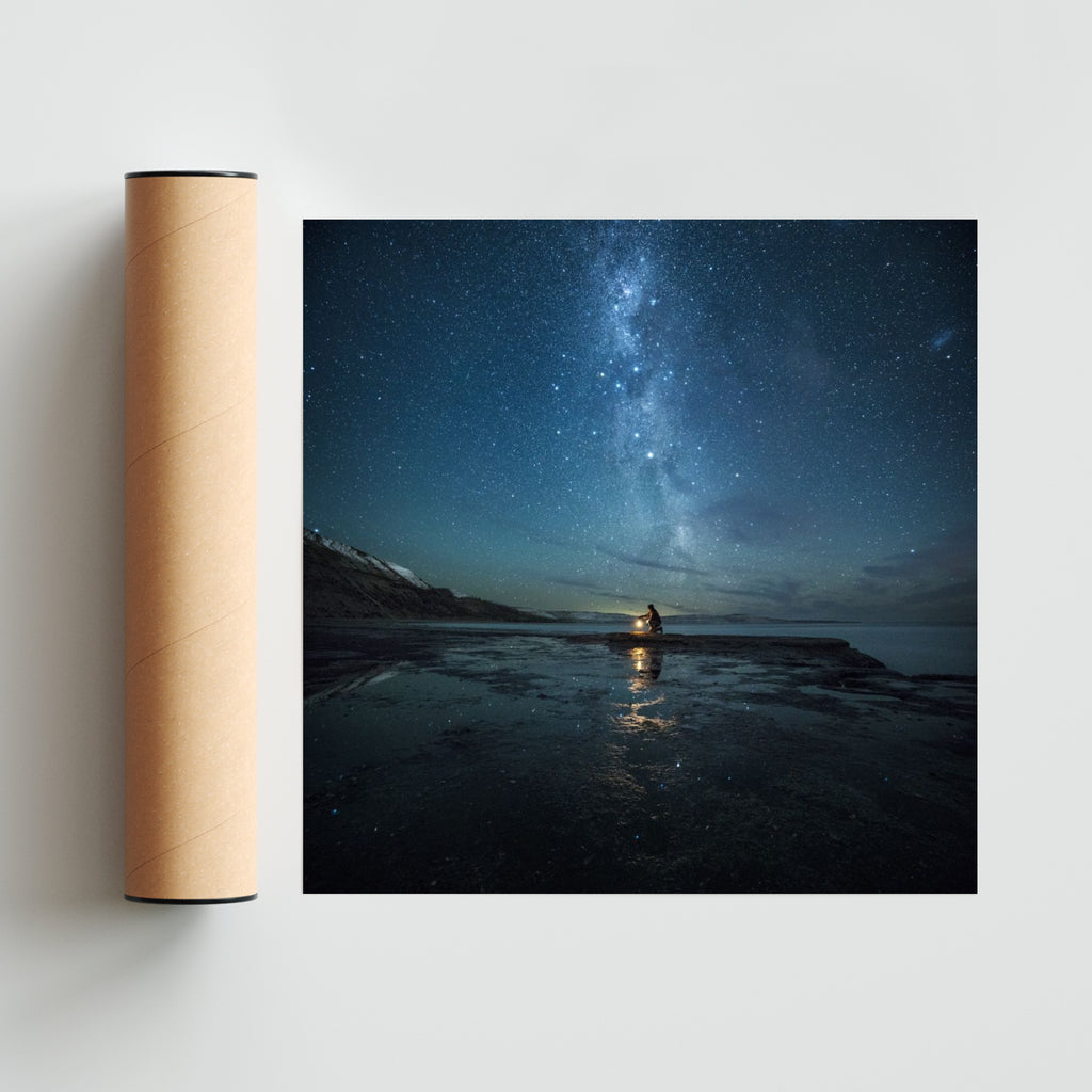 Enciende tu corazón, ahí late una estrella - Cuadrado solo print