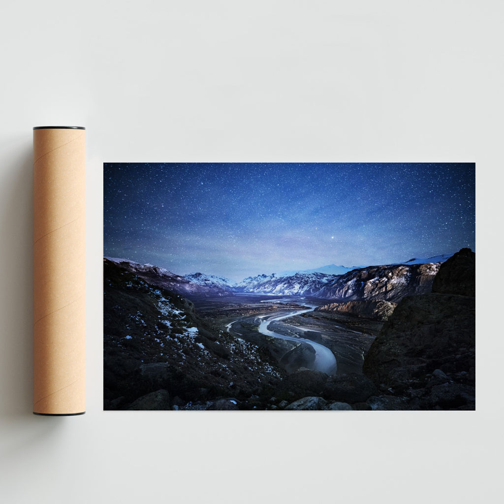 El Rio de las Vueltas Iluminado por las Estrellas - FotoH solo print