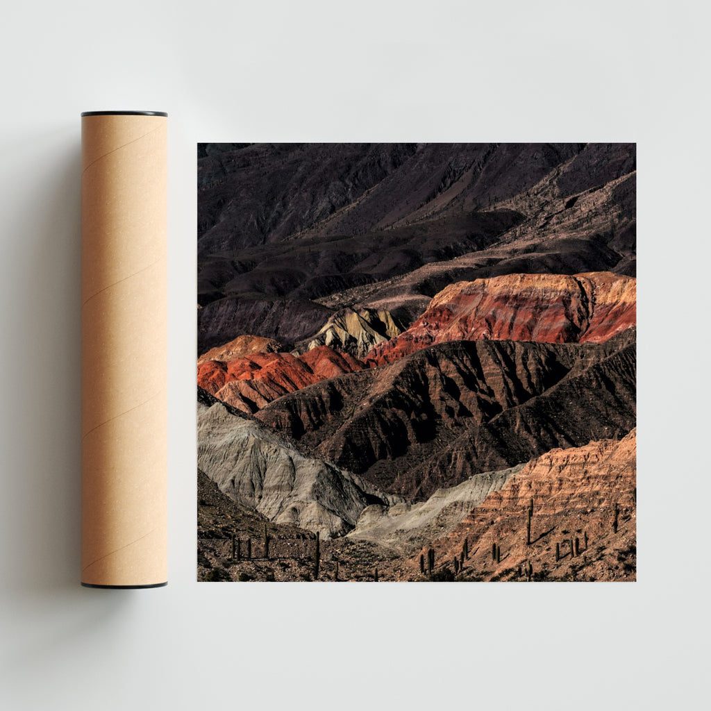 Quebrada del Río Toro - 2 - Cuadrado solo print