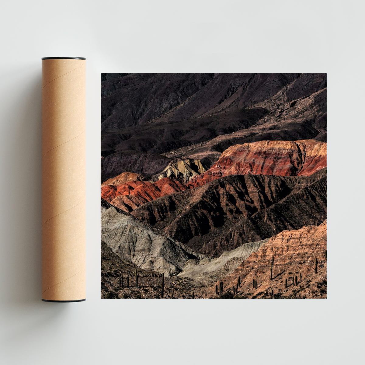 Quebrada del Río Toro - 2 - Cuadrado solo print