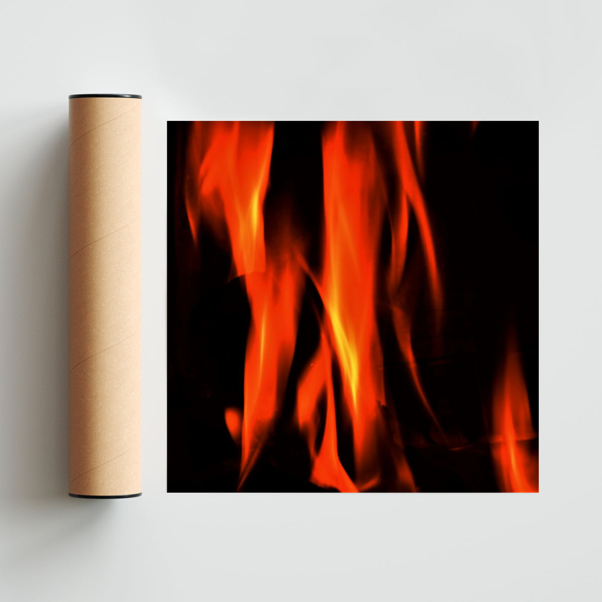 Serie Fuego - 1 - Cuadrado solo print