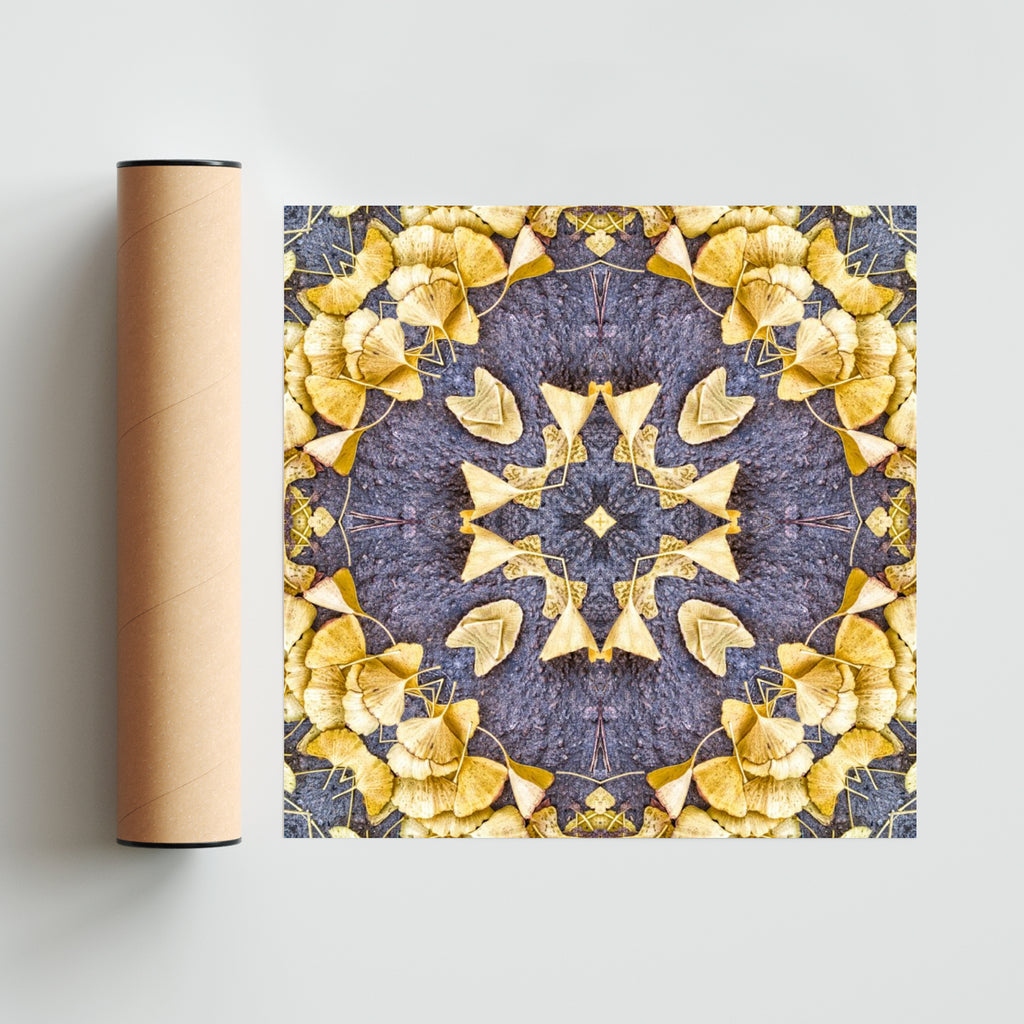 OTOÑAL-GINKO 1 - Cuadrado solo print