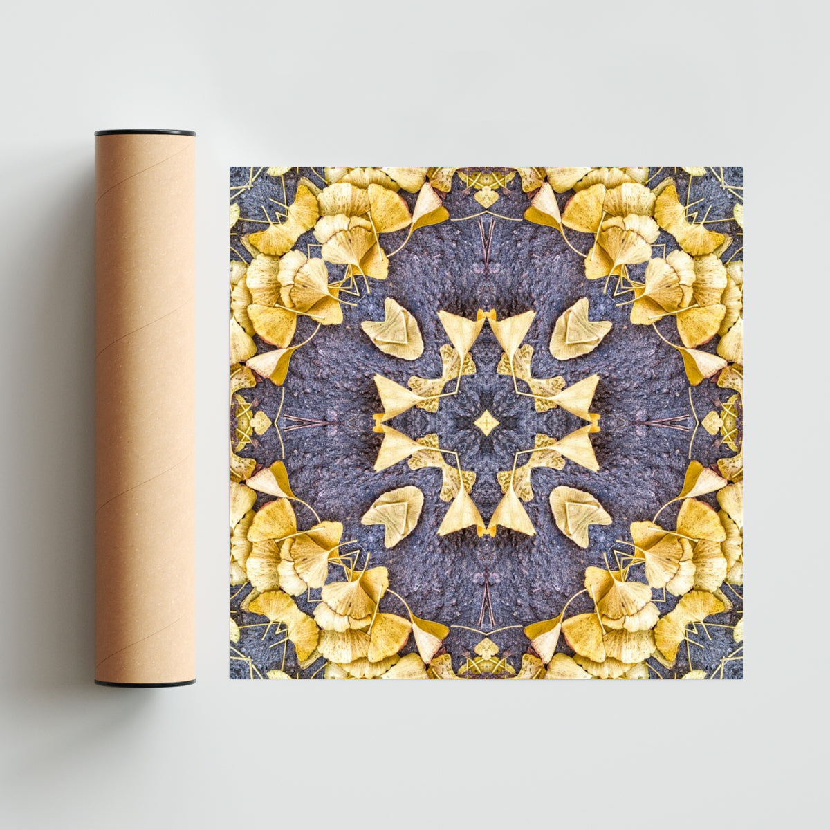 OTOÑAL-GINKO 1 - Cuadrado solo print