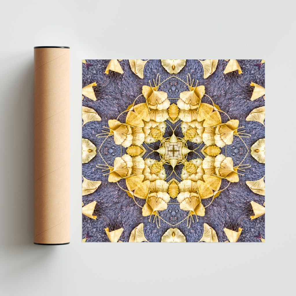 OTOÑAL-GINKO 2 - Cuadrado solo print