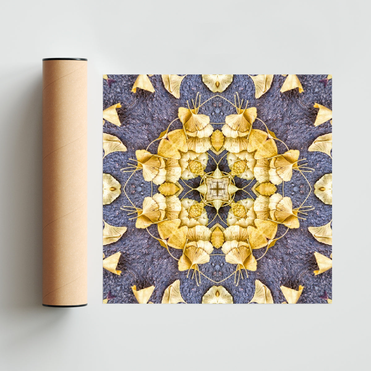 OTOÑAL-GINKO 2 - Cuadrado solo print