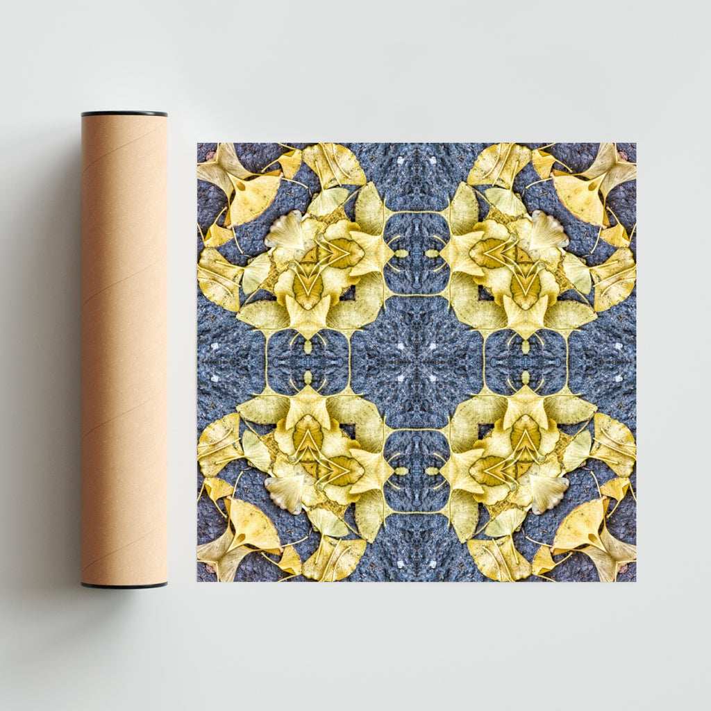 OTOÑAL-GINKO 3 - Cuadrado solo print