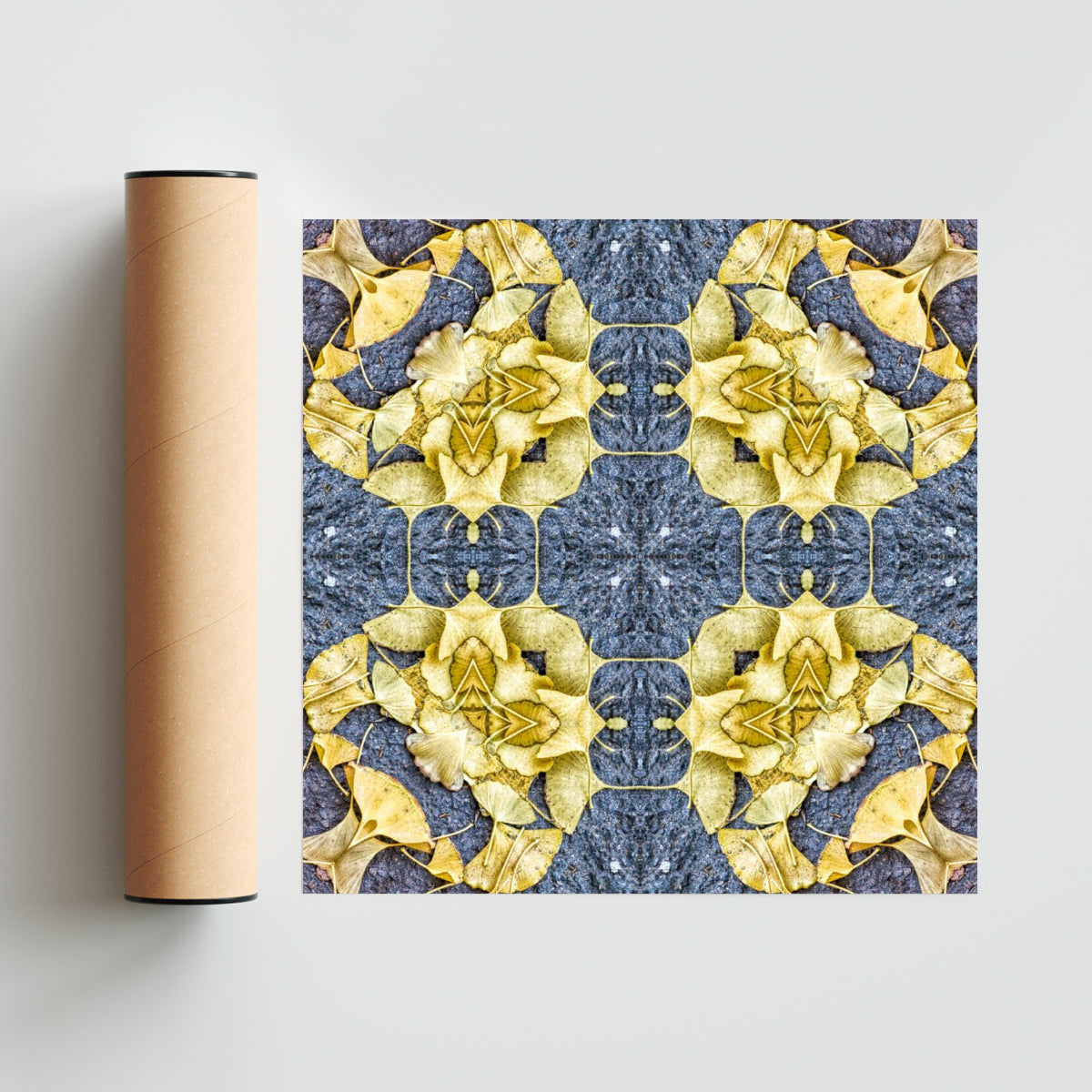 OTOÑAL-GINKO 3 - Cuadrado solo print