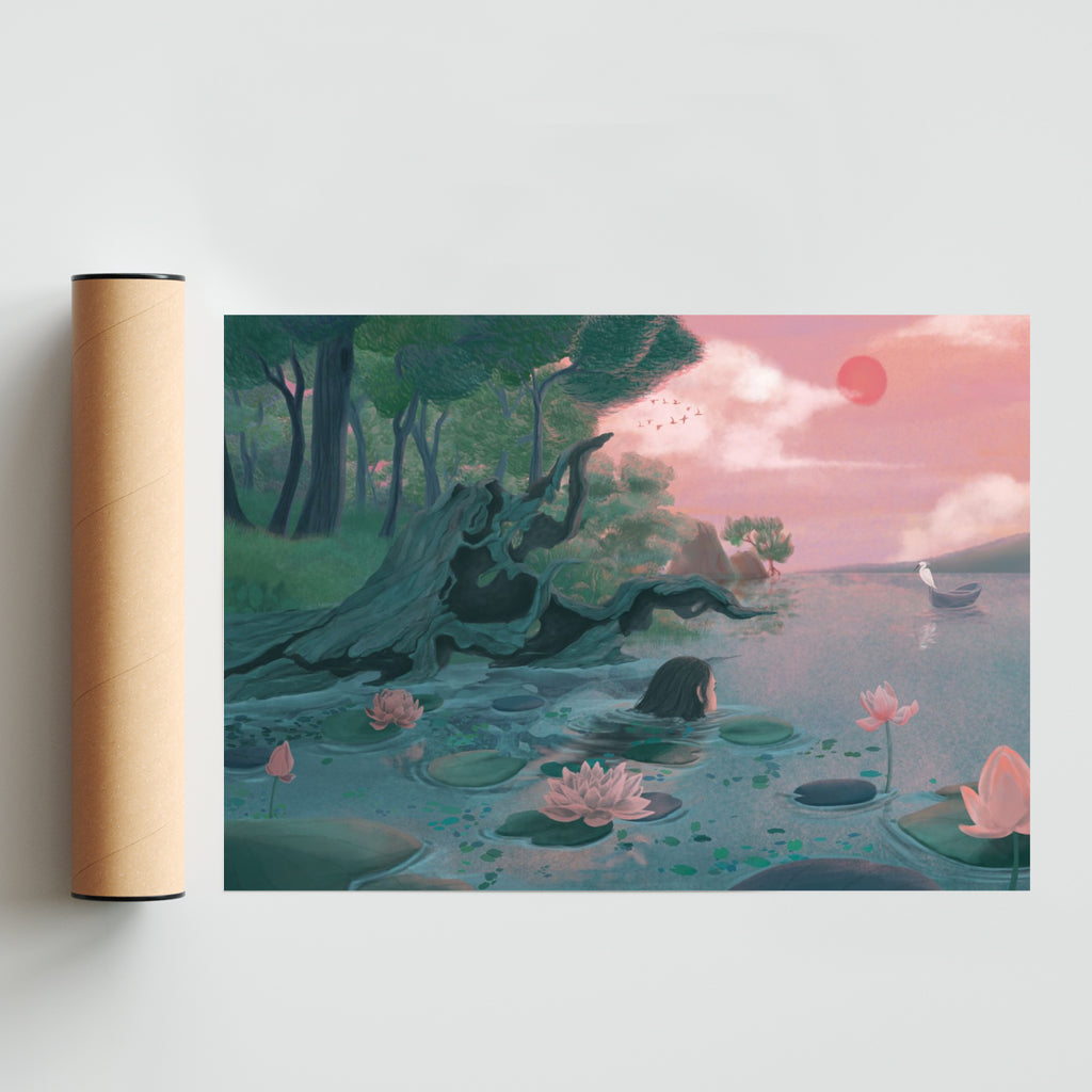 Atardecer - Paisaje Solo print