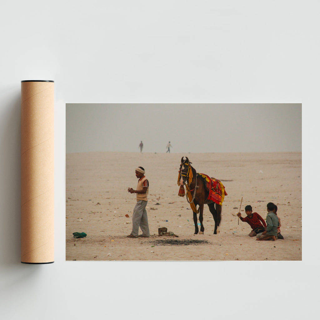 Caballo en Varanasi - FotoH solo print