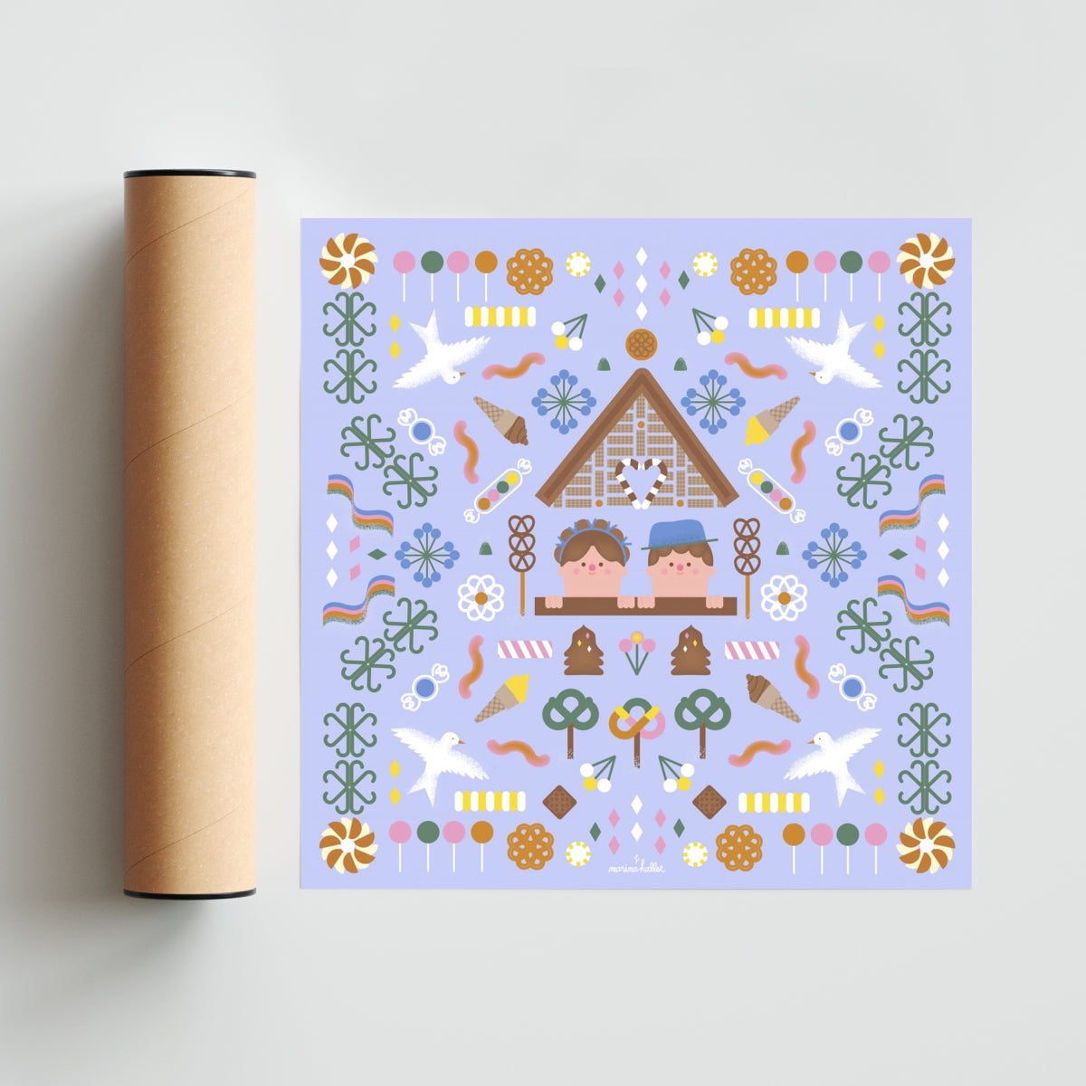 HANSEL Y GRETEL - Cuadrado solo print
